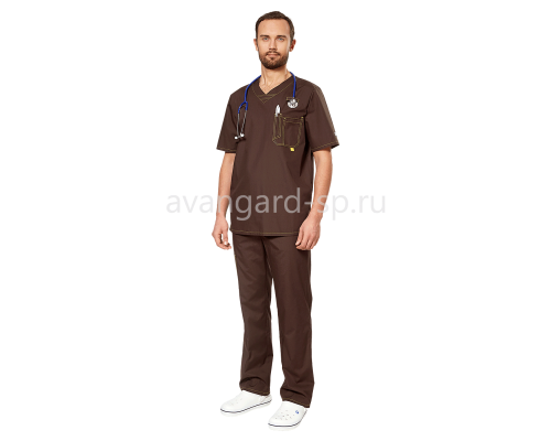 Комплект мужской “Аура” коричневый