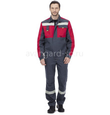 Костюм мужской “Таль” серый-красный