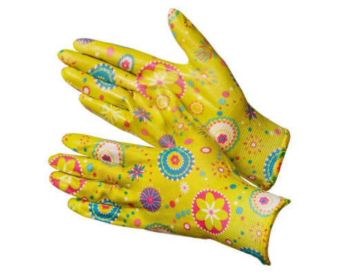 Like NN Садовые перчатки расцветки Like с нитрилом N4001