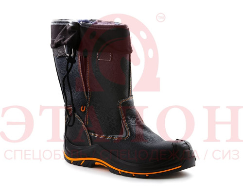 Сапоги “PERFECT PROTECTION-КЕВЛАР” PRB6-CKW ПУ-Нитрил цельноюфтевые с ПП и АС на натуральном меху