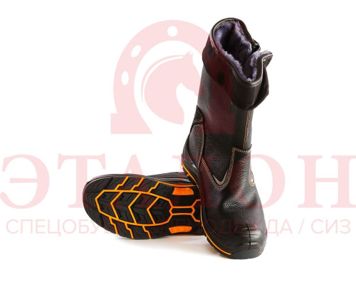 Сапоги “PERFECT PROTECTION-КЕВЛАР” PRB6-CKW ПУ-Нитрил цельноюфтевые с ПП и АС на натуральном меху