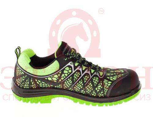 Полуботинки (кроссовки) МИСТРАЛЬ -НЕОН ПУ ТПУ с ПКП АС (лайм) артикул PT2-C-L