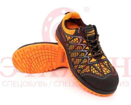 Полуботинки (кроссовки) МИСТРАЛЬ -НЕОН ПУ-ТПУ с ПКП и АС (оранж) артикул PT2-C-O