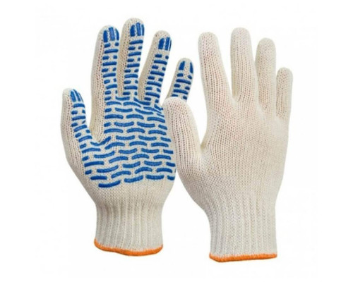 Перчатки ХБ/ПВХ 10 класс (5 нитей)