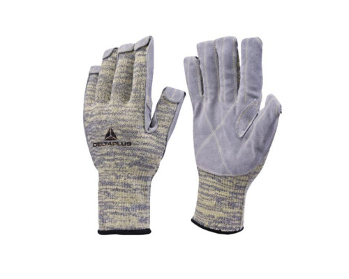Перчатки трикотажные с покрытием из кожи 175013