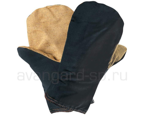 Рукавицы утеплённые с брезентовым наладонником