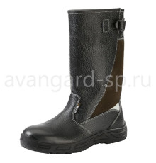 Сапоги “Бустер”, чёрно-коричневый, шерст. мех, КП, ПУ