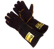 Спилковые и кожаные перчатки и краги Gward Track Black Long XY073