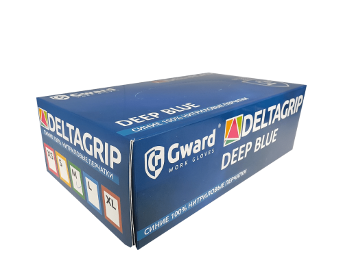 DELTAGRIP Deep Blue Перчатки нитриловые неопудренные синего цвета