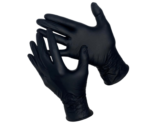 DELTAGRIP Total Black Перчатки нитриловые неопудренные черного цвета
