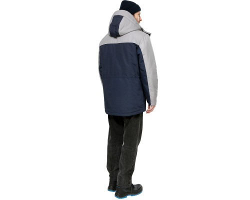 Куртка мужская утепленная рабочая “Челленджер” синяя с серым