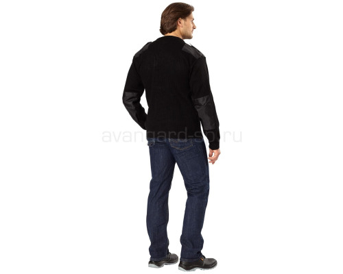 Джемпер офицерский черный