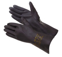 Перчатки из латекса и неопрена, черные