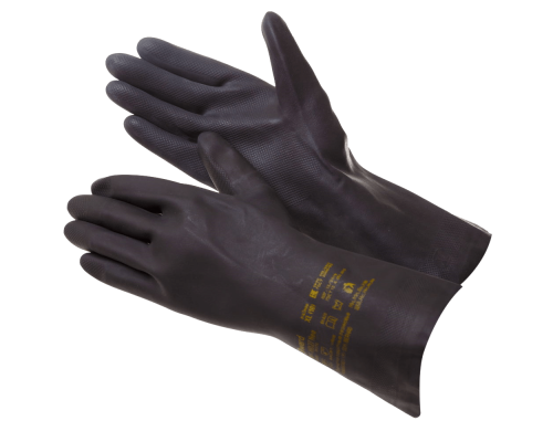 Перчатки из латекса и неопрена, черные