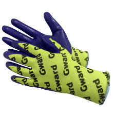 Перчатки из полиэстера/нейлона с нитриловым покрытием с логотипированием