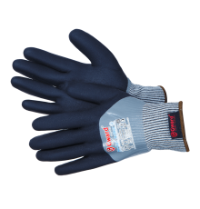 Перчатки из HPPE-нити со стекловолокном с нитриловым покрытием