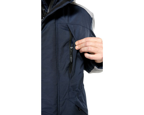 Куртка мужская утепленная рабочая “Челленджер” синяя с серым