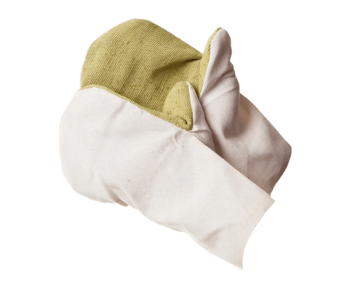 Рукавицы ХБ с БРЕЗЕНТОВЫМ НАЛАДОННИКОМ С МИТКАЛЕМ