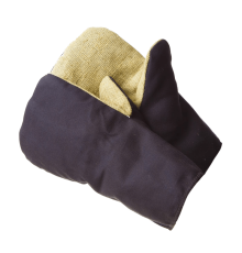 Рукавицы на искусственном меху с брезентовым наладонником 10/100