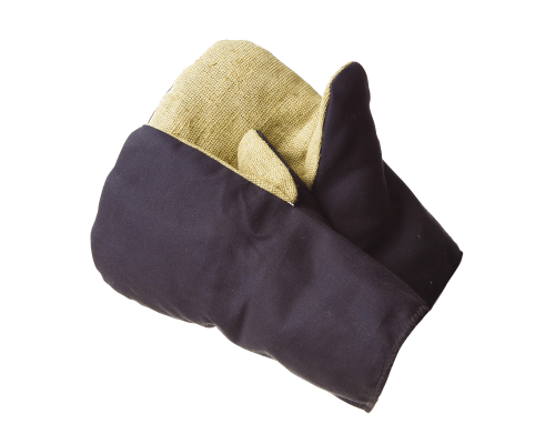 Рукавицы на искусственном меху с брезентовым наладонником 10/100