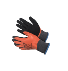 Перчатки из полиэстера с полным двойным латексным покрытием