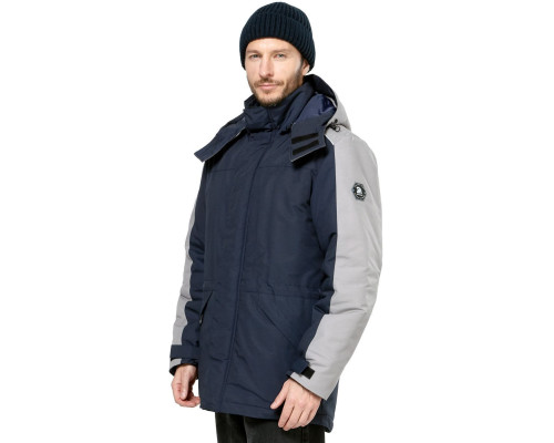 Куртка мужская утепленная рабочая “Челленджер” синяя с серым